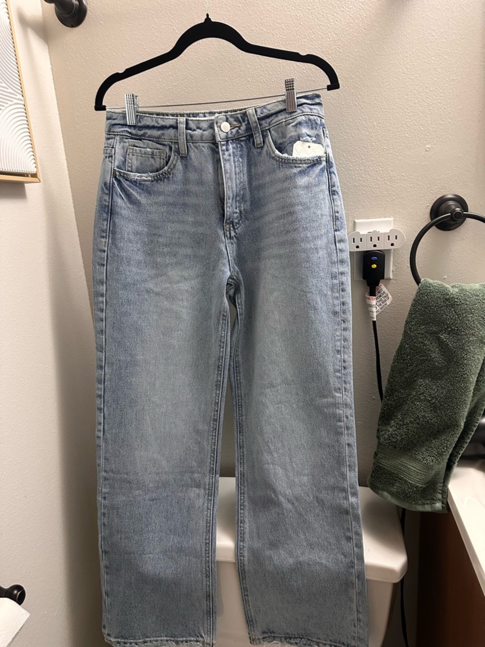 Altar'd State Light Blue Distressed Denim Jeans